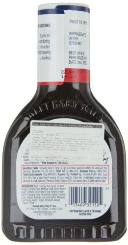 Sweet Baby Ray's BBQ Sauce - Hickory Brown Sugar, 1er Pack (1 x 510 g Flasche) - 3 Sweet Baby Ray's BBQ Sauce - Hickory Brown Sugar, 1er Pack (1 x 510 g Flasche) - 3