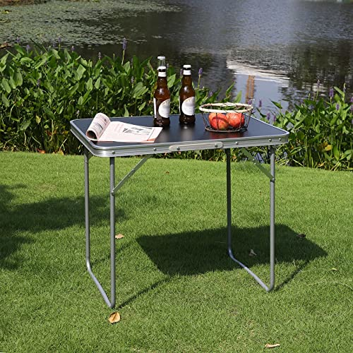 WOLTU Campingtisch Klapptisch Reisetisch mit Griff, 70x50x60cm(LxBxH) zusammenklappbar Gartentisch aus Alu und MDF für Picknick Strand im Freien, Schwarz, CPT8135sz - 0 WOLTU Campingtisch Klapptisch Reisetisch mit Griff, 70x50x60cm(LxBxH) zusammenklappbar Gartentisch aus Alu und MDF für Picknick Strand im Freien, Schwarz, CPT8135sz - 0