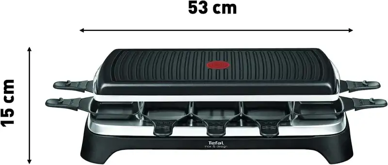 Tefal Raclette Grill für 10 Personen - Abmessungen