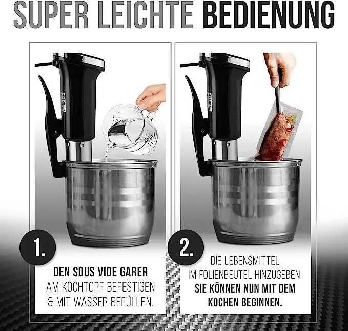 Gefion Sous Vide Stick Produktbild - leichte Bedienung