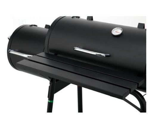 tepro Smoker Wichita (Holzkohle-Grillwagen mit Rollen) zum Räuchern und Grillen, Neben- und Hauptkammer mit Belüftungsregler und Kamin, Thermometer, Maße ca. 115 x 63,5 x 116,5 cm - 2 tepro Smoker Wichita (Holzkohle-Grillwagen mit Rollen) zum Räuchern und Grillen, Neben- und Hauptkammer mit Belüftungsregler und Kamin, Thermometer, Maße ca. 115 x 63,5 x 116,5 cm - 2