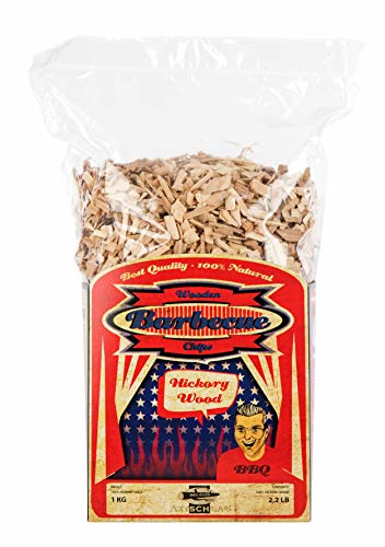 Axtschlag Räucherchips Hickory, 1000 Gramm sortenreine Räucherspäne für besondere Rauch- und Geschmackserlebnisse, für alle Grills & Smoker - 4