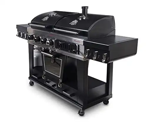 Pit Boss Memphis Ultimate 4-in-1 Kombigrill, schwarz, Stahl/Gusseisen, Smoker, Gas- und Holzkohlegrill - 1