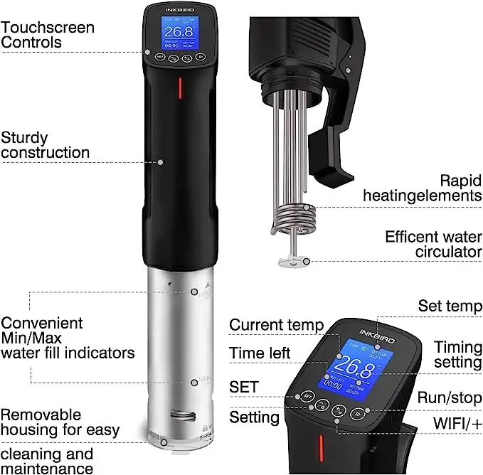 Inkbird W-LAN Sous Vide Garer - Beschreibung