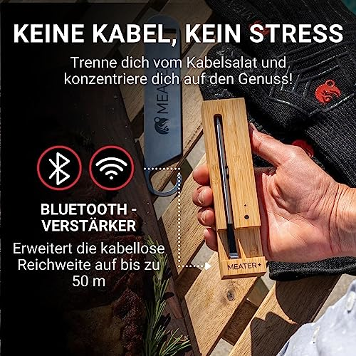 MEATER Plus, Das weltweit beliebteste smarte kabellose Fleischthermometer, Bluetooth-Boost und erhöhte Reichweite, für Grill und Küche, Perfekter Fleischgenuss via App - 2 MEATER Plus, Das weltweit beliebteste smarte kabellose Fleischthermometer, Bluetooth-Boost und erhöhte Reichweite, für Grill und Küche, Perfekter Fleischgenuss via App - 2