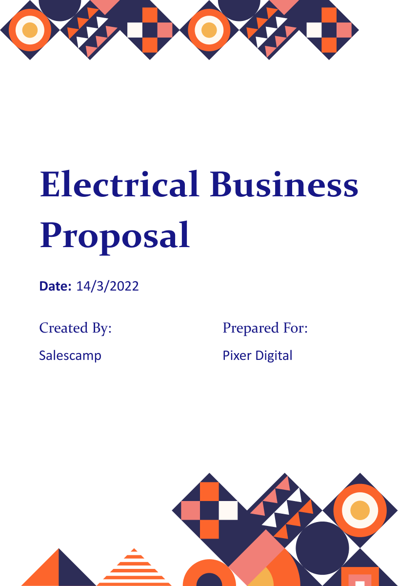 Generic Construction Proposal Template - Construction Estimate Template -  Design 5, image size:816x1200