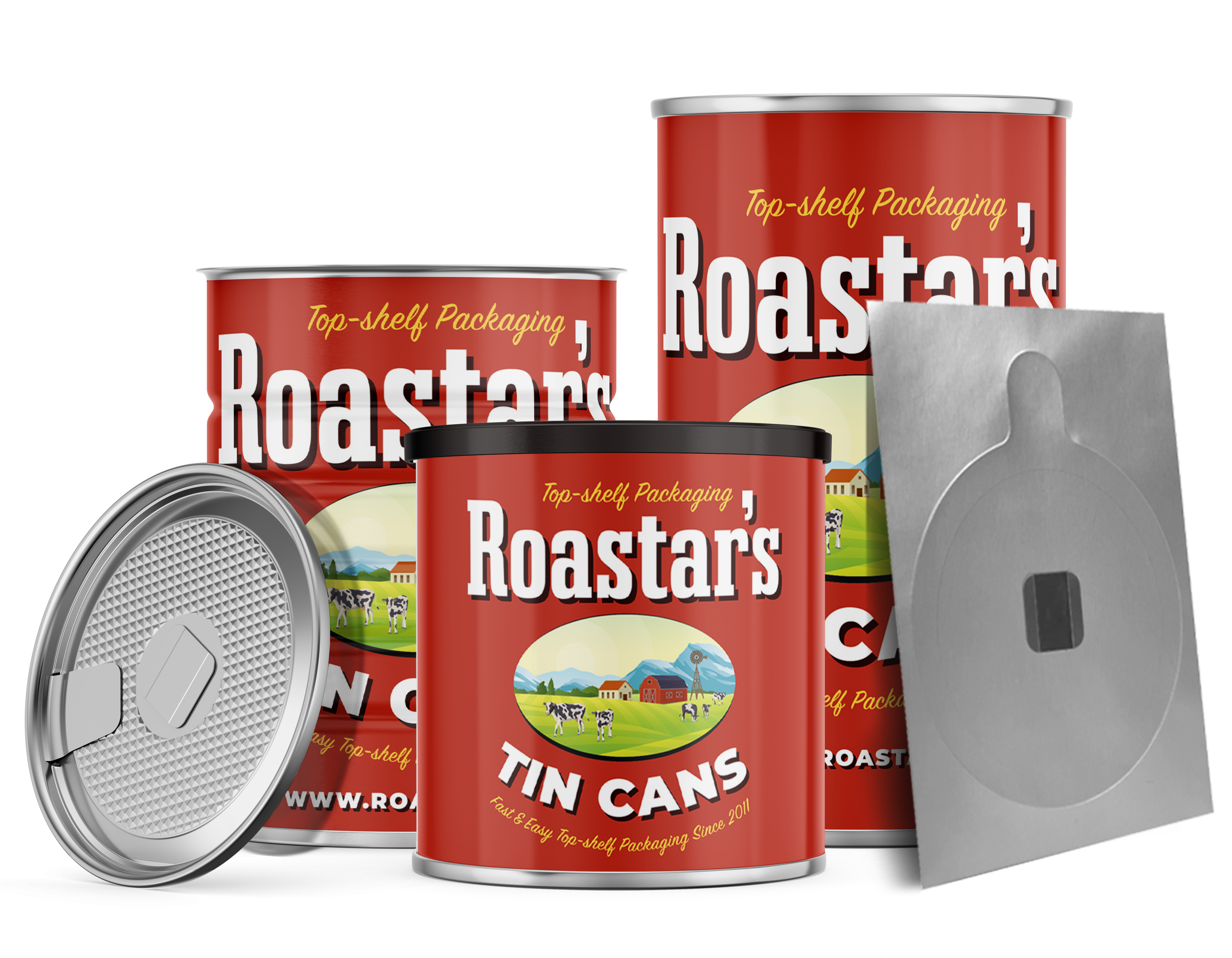 Custom Printed Tin Cans: Packaging Canisters Made in the USA - Roastar
