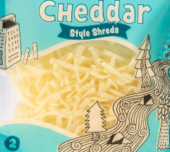 Cheddar Style Shreds Clear Window 