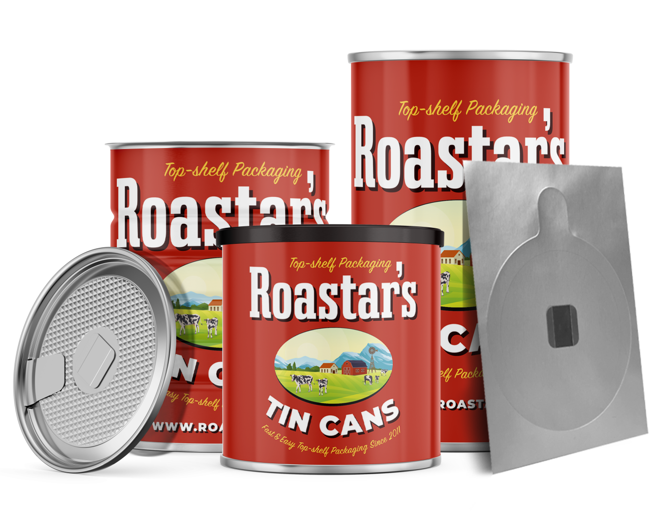 red roastar cans
