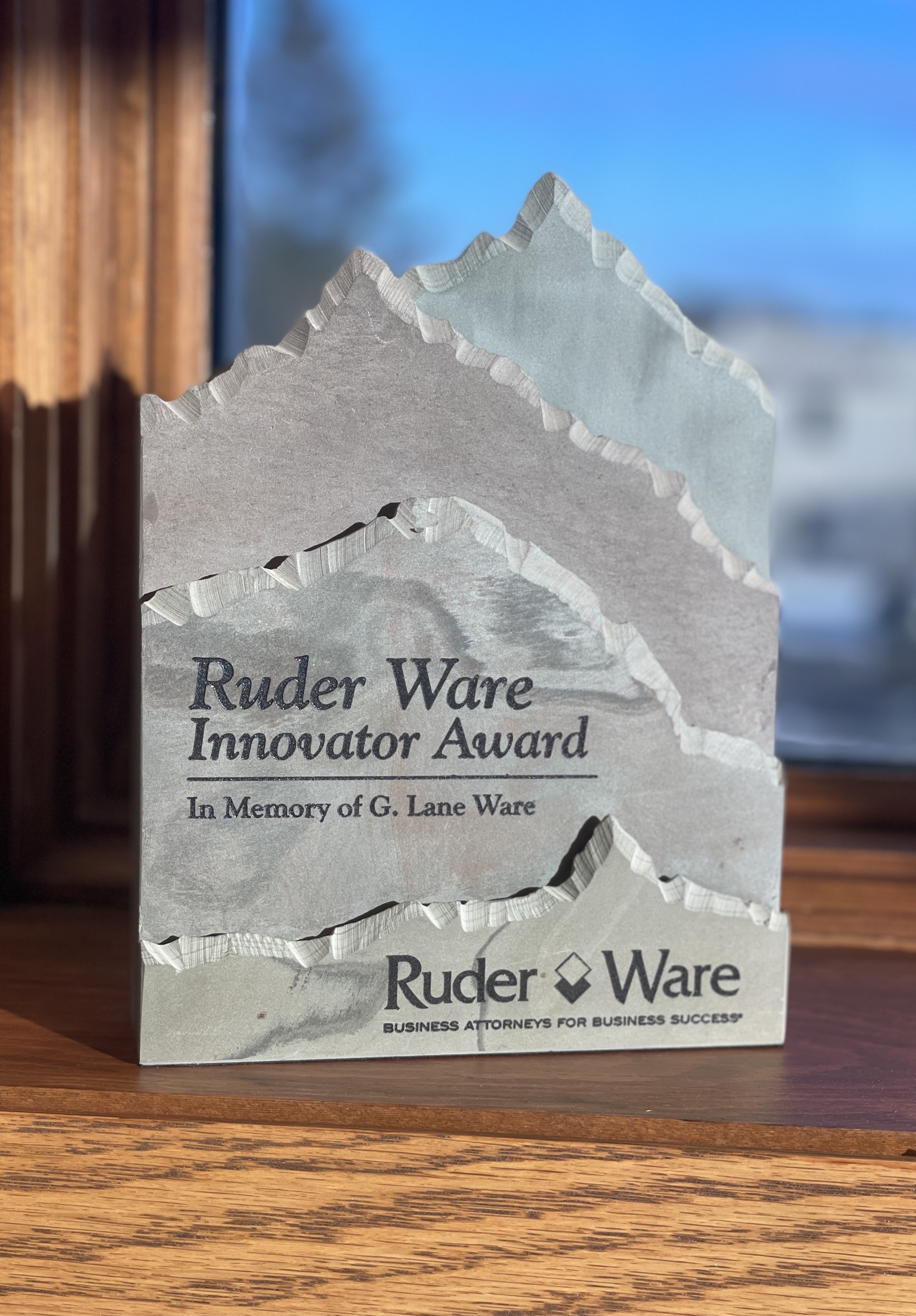 Innovator Award from Ruder Ware