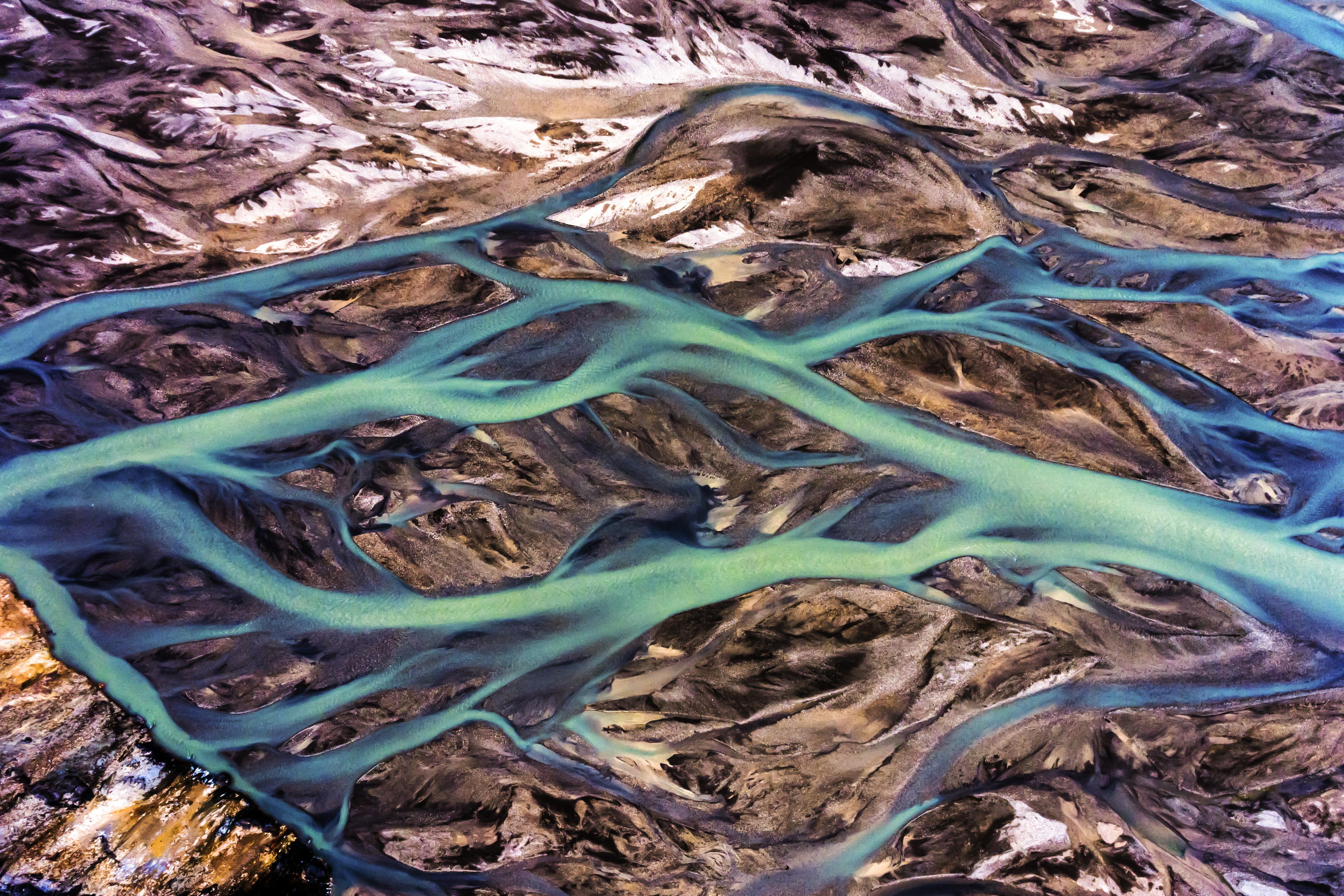 Loftmynd - árfarvegur