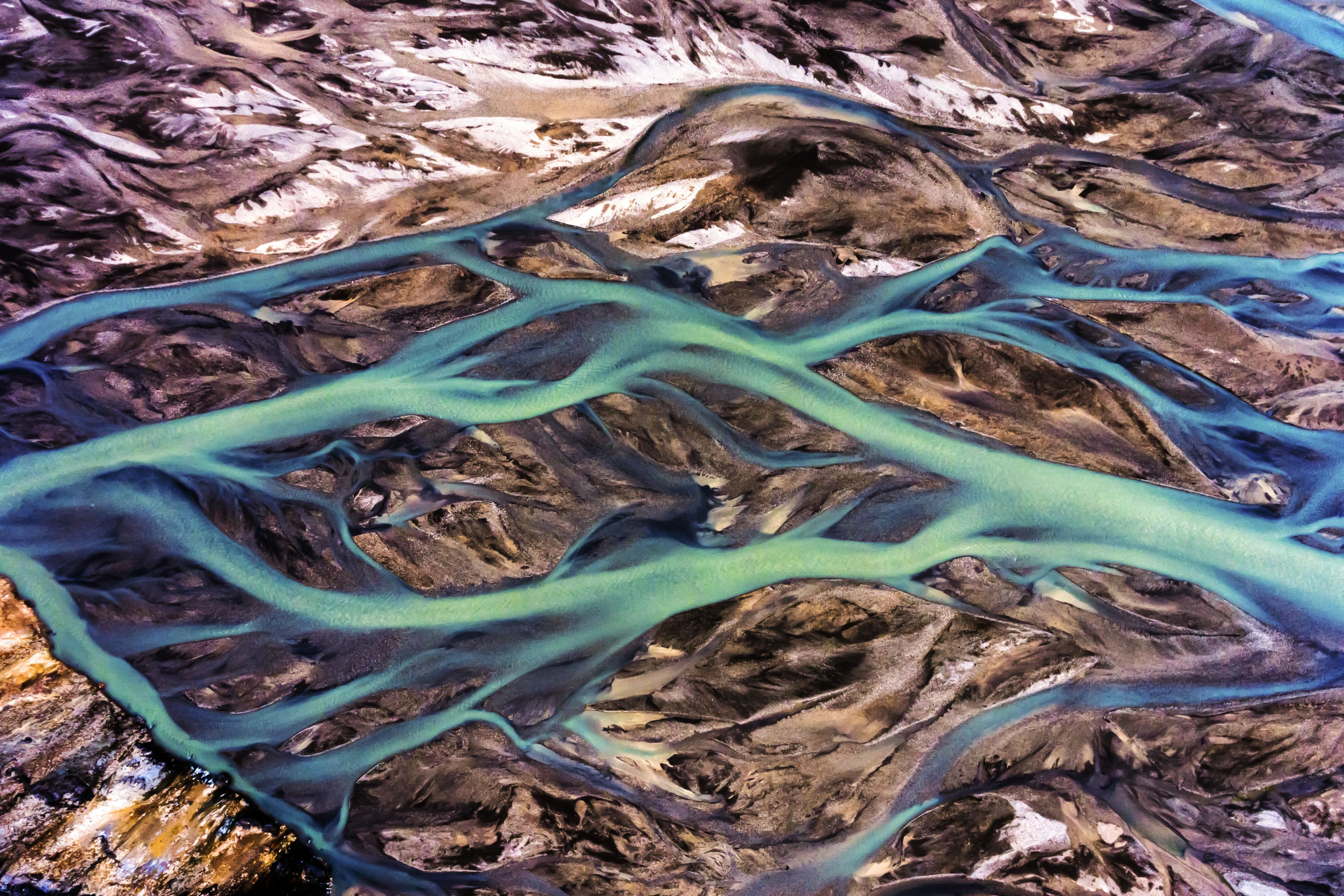 Loftmynd - árfarvegur