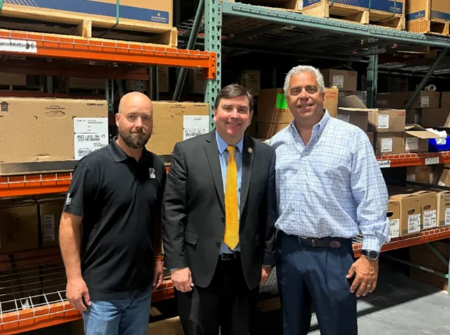 Congressman John Mannion Visits Meier Supply’s Utica Branch pictured with Dale Norton, Vice President of Meier Supply