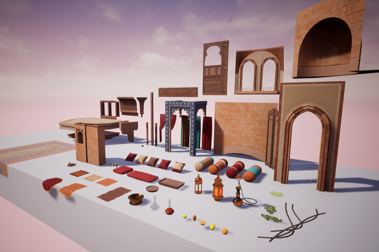 【3D场景制作】利用Blender和UE4设计古罗马建筑风格场景（二）