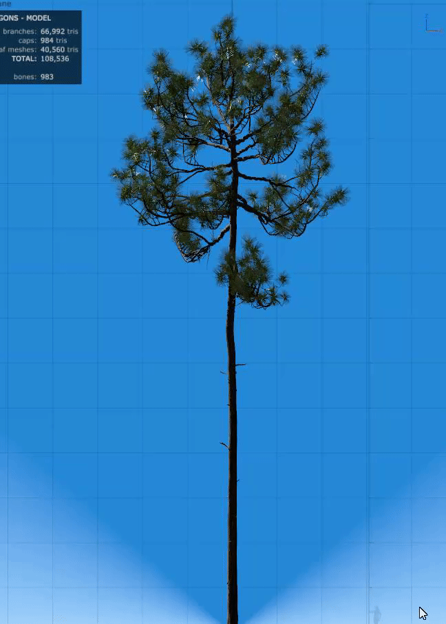 【UE4】在UE4中建造松树效果-3dcat实时渲染云平台