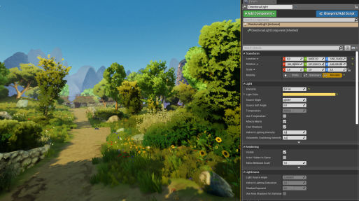 Unity中重现吉卜力风格的场景中灯光设置-3Dcat实时渲染云平台