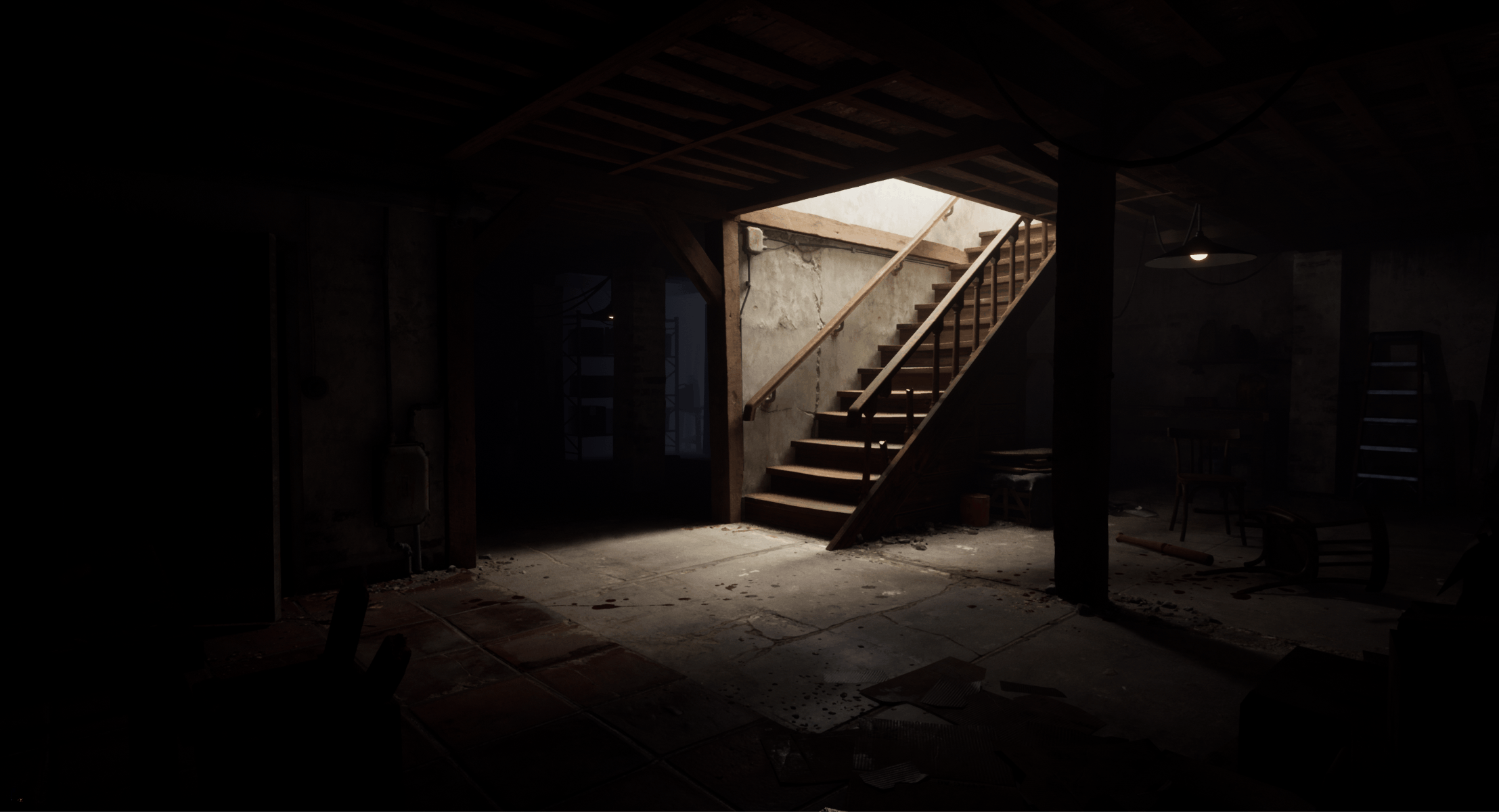 在UE4中创建地下室:材料和照明（下）