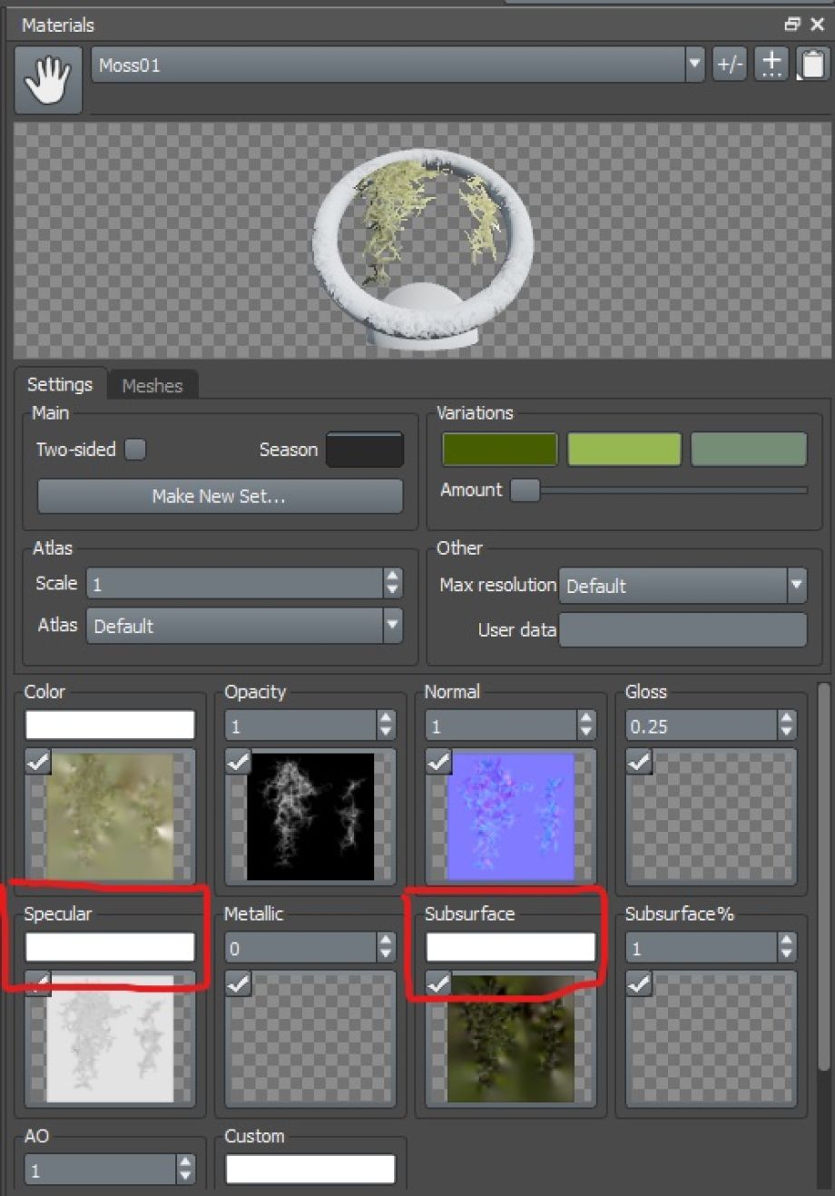 植被渲染纹理设置效果-3dcat实时渲染云平台