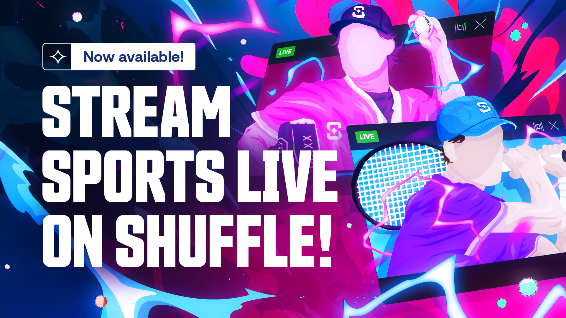 Livestream Sports on Shuffle