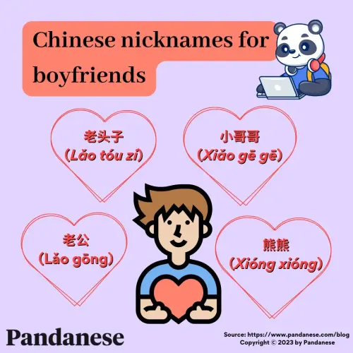 Chinese nicknames for boyfriends