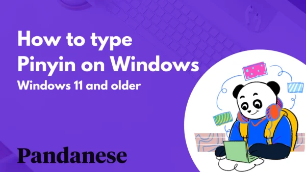 How to type in Pinyin on Windows