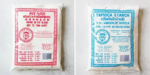 Rice flour and tapioca starch