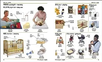 Mandarin Chinese-English Bilingual Visual Dictionary page example