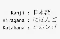 kanji hiragana katakana