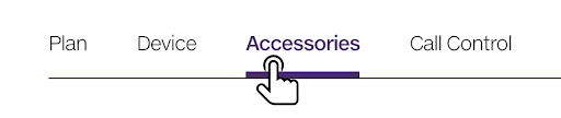 Accessories tab