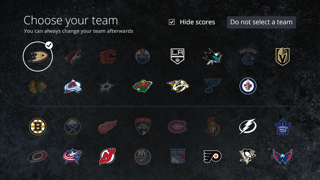 NHL on Optik TV app TELUS Support
