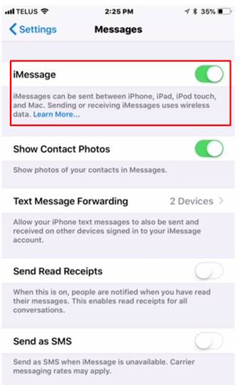 imessage wifi