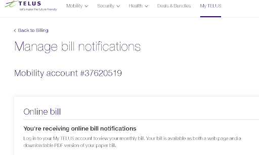 How To View And Download Your TELUS Bill | TELUS Support