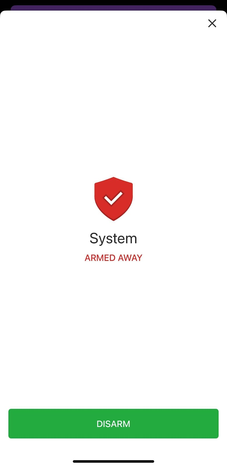 System Armed (Away)