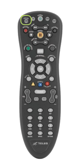 The STB button on the Classic remote is highlighted