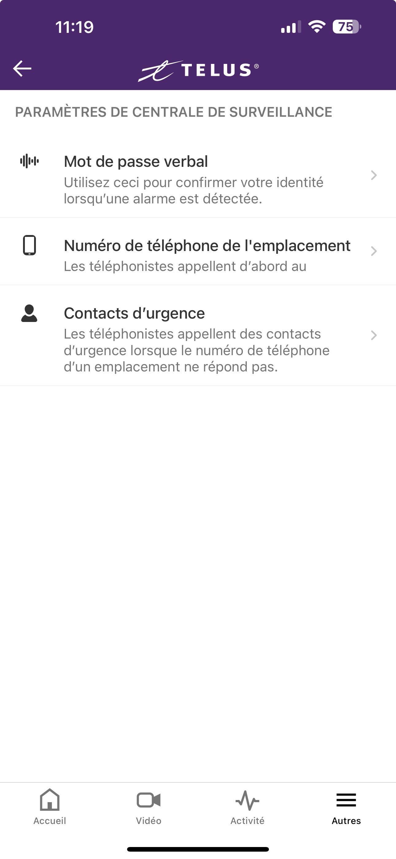 The TELUS SmartHome app and the 