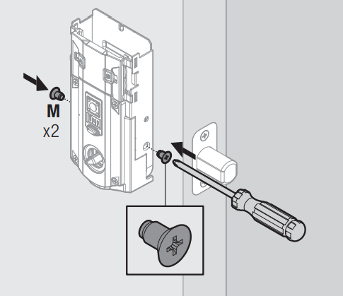Secure lock to back plate