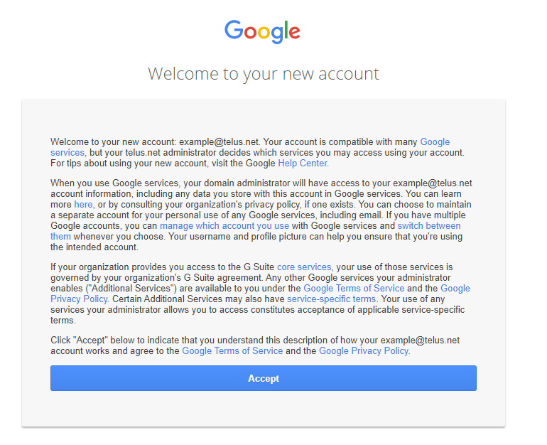 accept terms and conditions