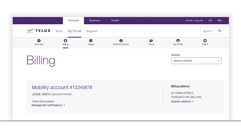 Account-Number Billing