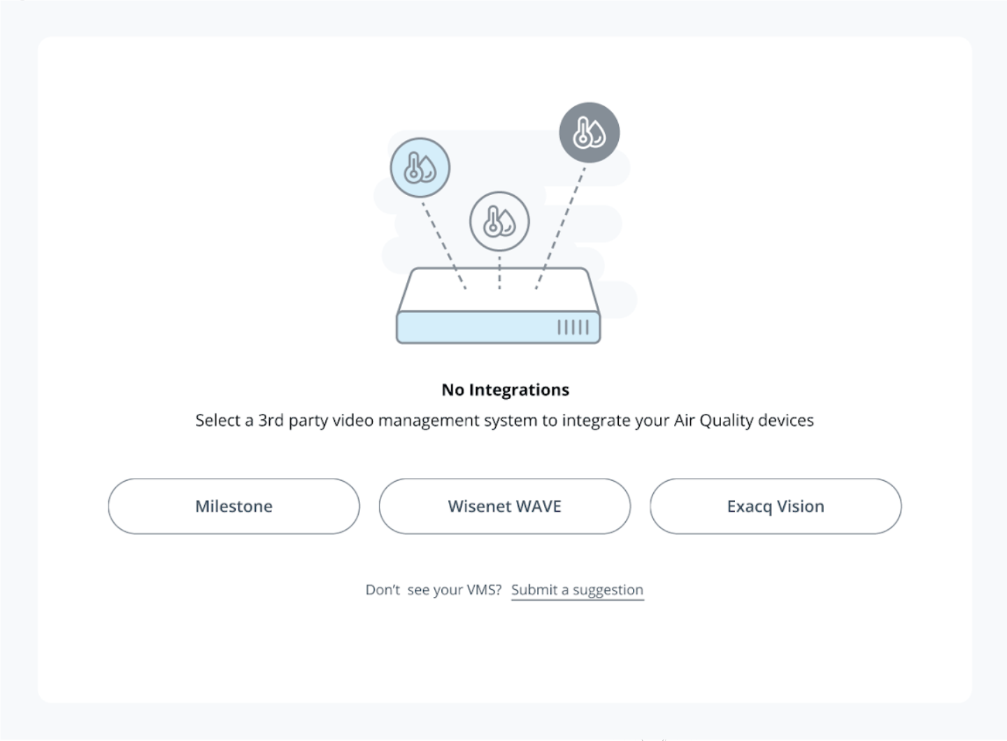 Sensors Third Party VMS Integration Photo