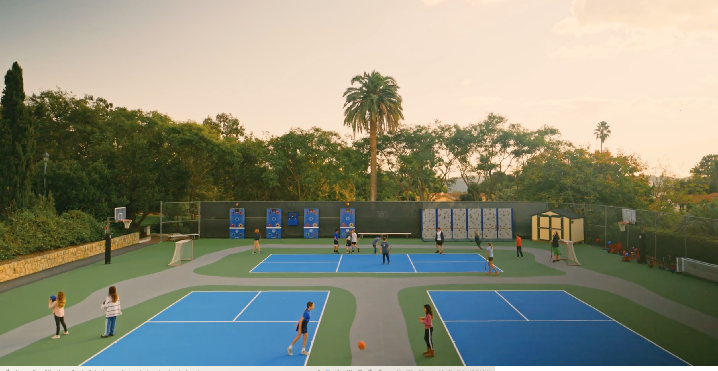 Tennis courts