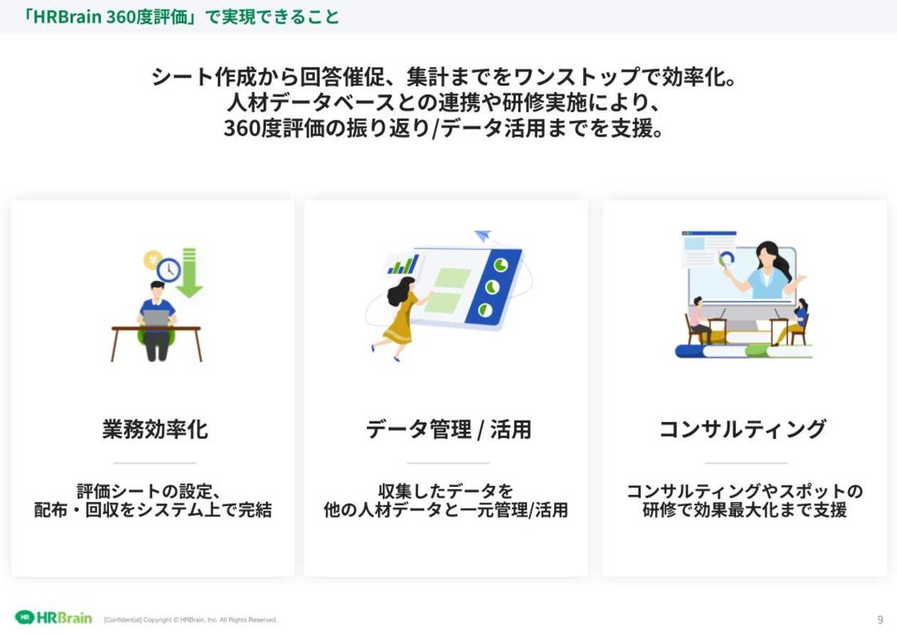 HRBrain 360度評価 資料ダウンロード