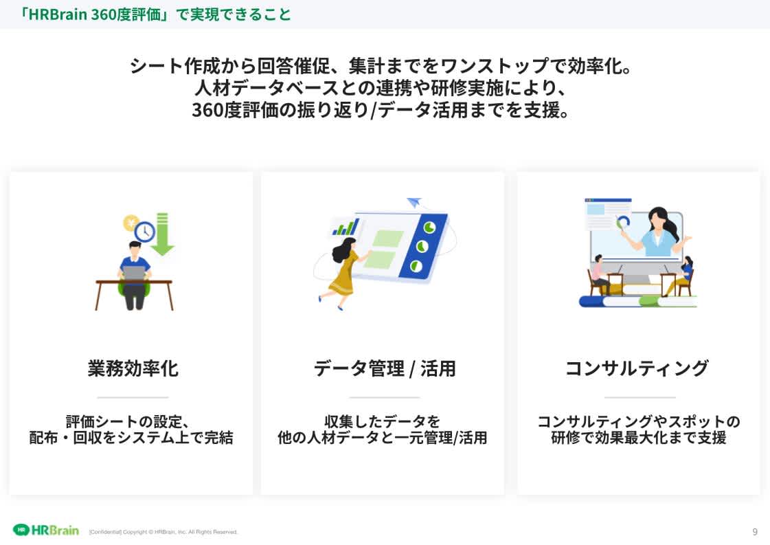HRBrain 360度評価 資料ダウンロード