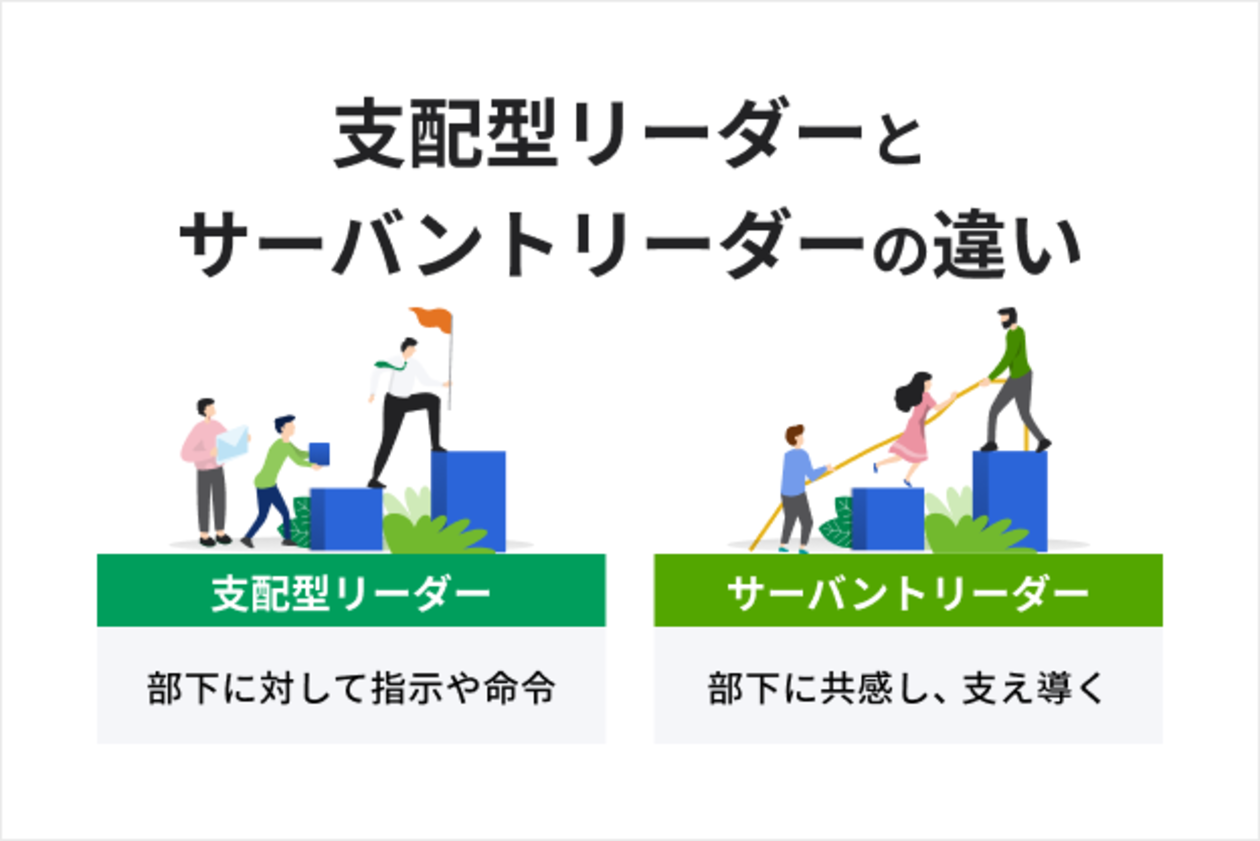 支配型リーダーとサーバントリーダーの違い