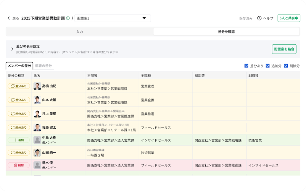 変更差分を自動で一覧抽出