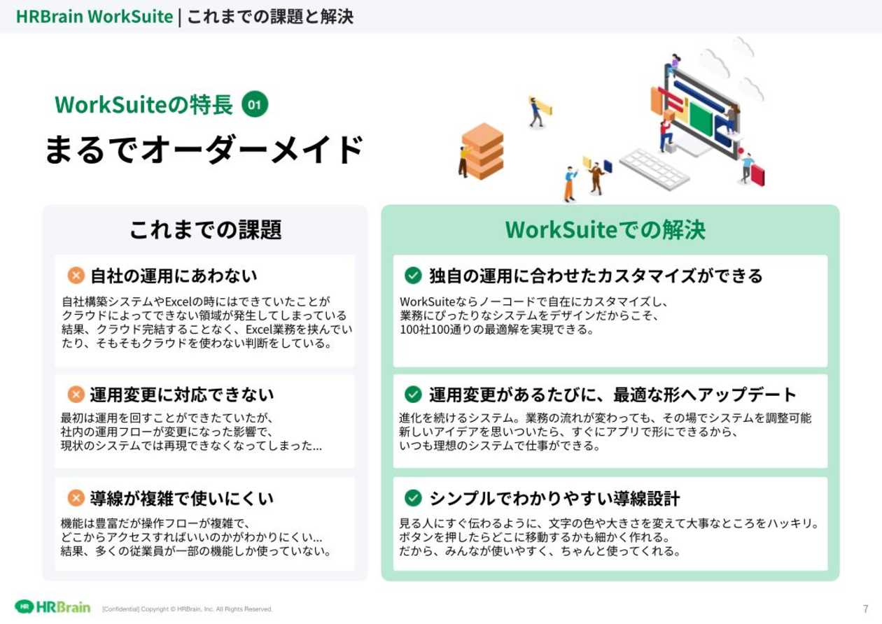 HRBrain WorkSuite 資料ダウンロード