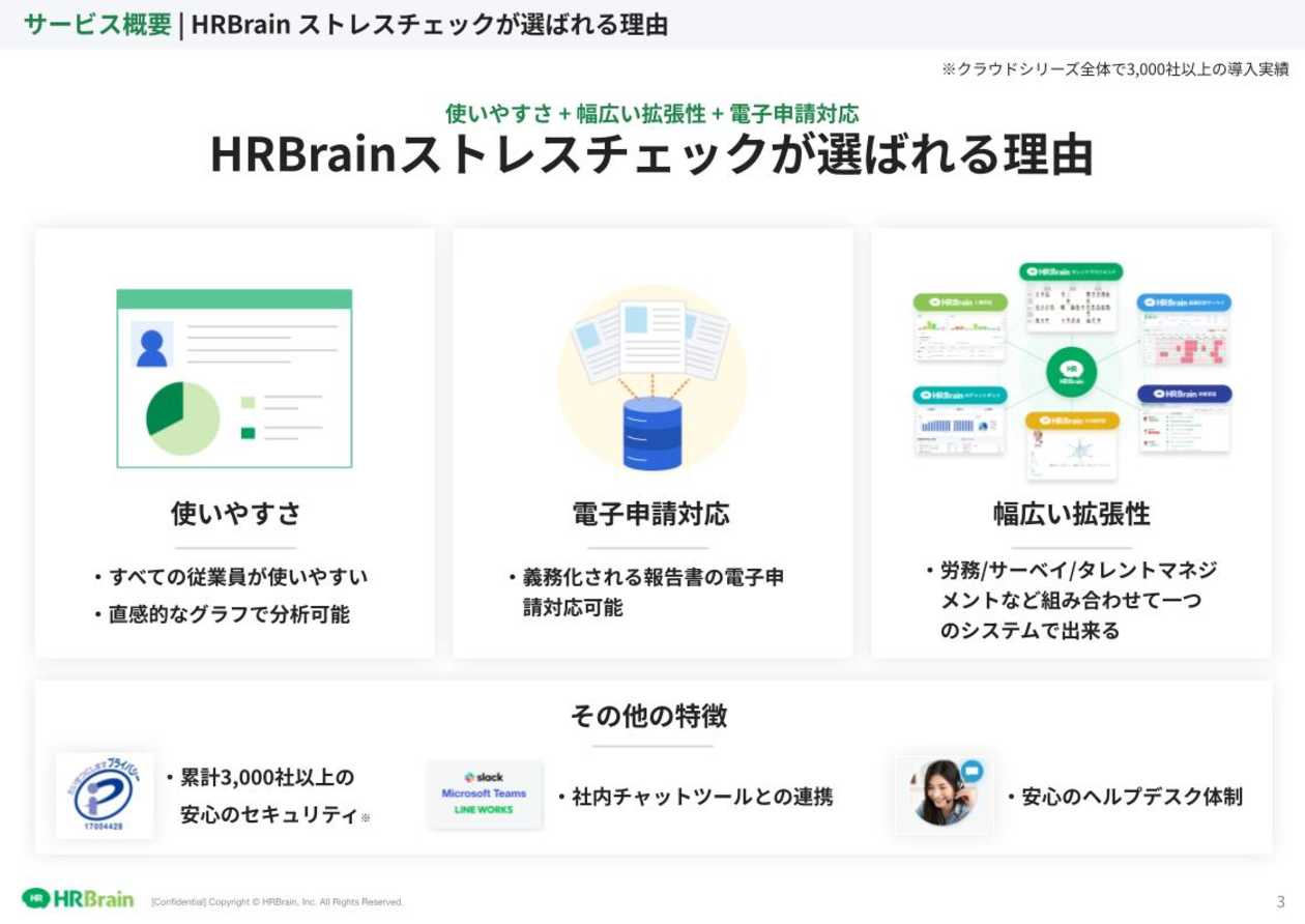 HRBrain ストレスチェック 資料ダウンロード