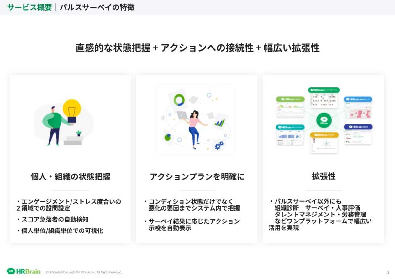 HRBrain パルスサーベイ 資料ダウンロード