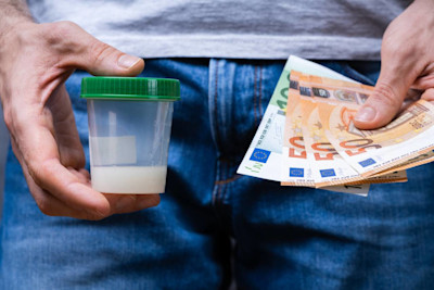 Samenspenden werden vergütet. In deutschen Städten und in Europa ist die Bezahlung unterschiedlich. Geld für Samenspende.