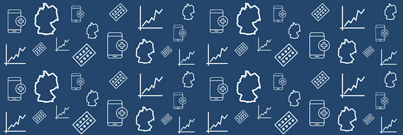 Fernarzt Studienreihe 2021 Teil 1: Die Pille im Fokus der Telemedizin, Abbildung mit Muster als Titelbild. Deutschland, Telemedizin, Antibabypille und Statistik.