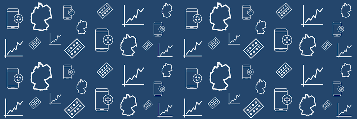 Fernarzt Studienreihe 2021 Teil 1: Die Pille im Fokus der Telemedizin, Abbildung mit Muster als Titelbild. Deutschland, Telemedizin, Antibabypille und Statistik.